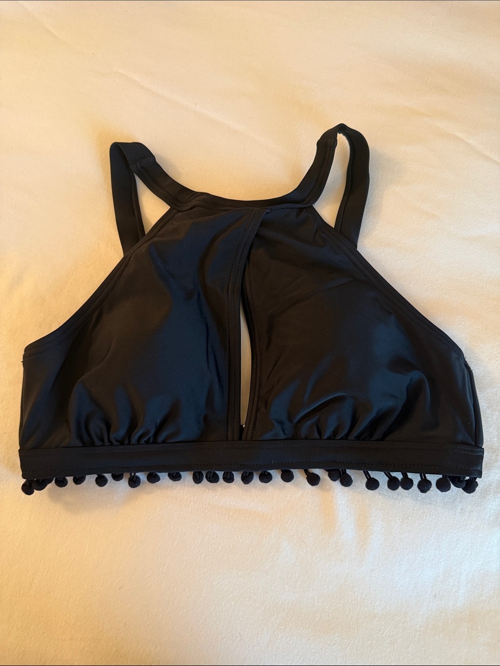 Black bathing suite top (size medium)